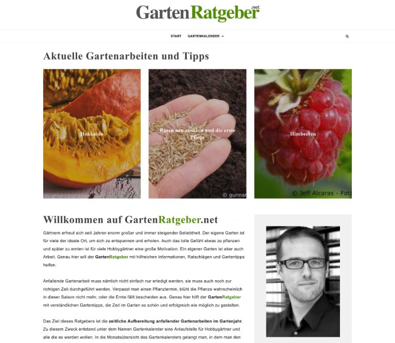 Gartenratgeber.net im Jahr 2021